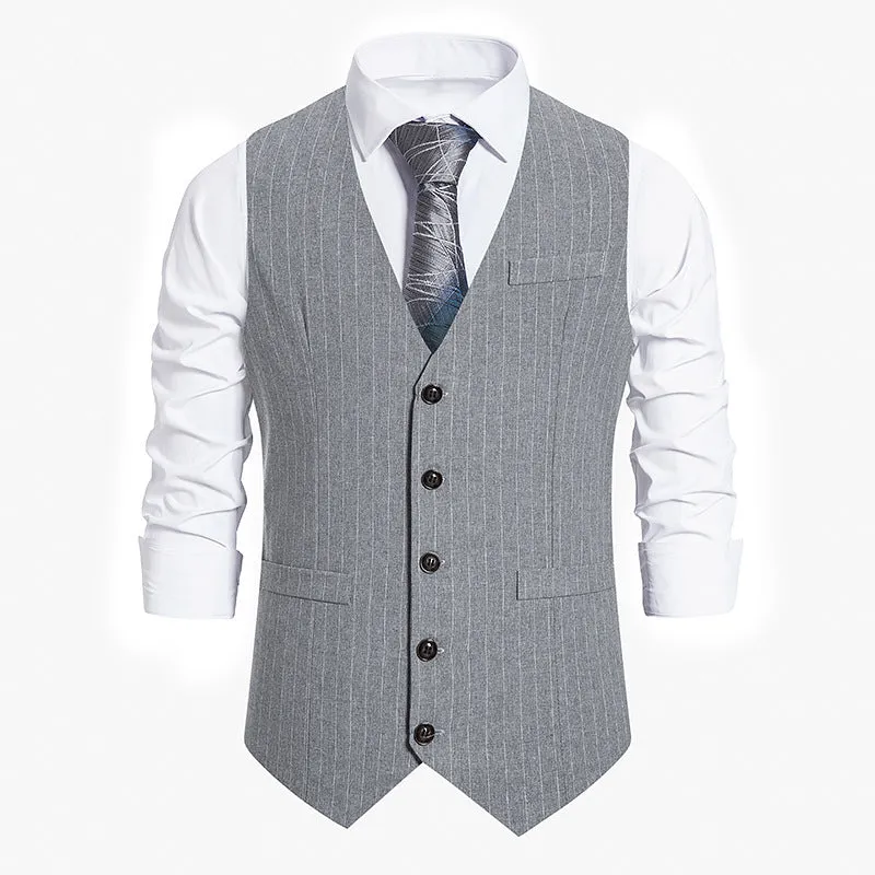 LionVII Men's Suit Vest Business Formal Dress Waistcoat Vest