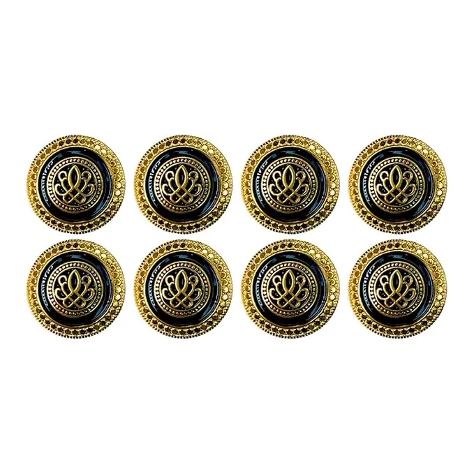 Luxe Insignia Metal Button(6 Big   6 Small)