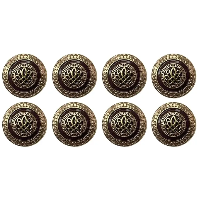 Luxe Insignia Metal Button(6 Big   6 Small)