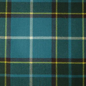 Manx Blue Caledonian Tartan Check 100% Wool