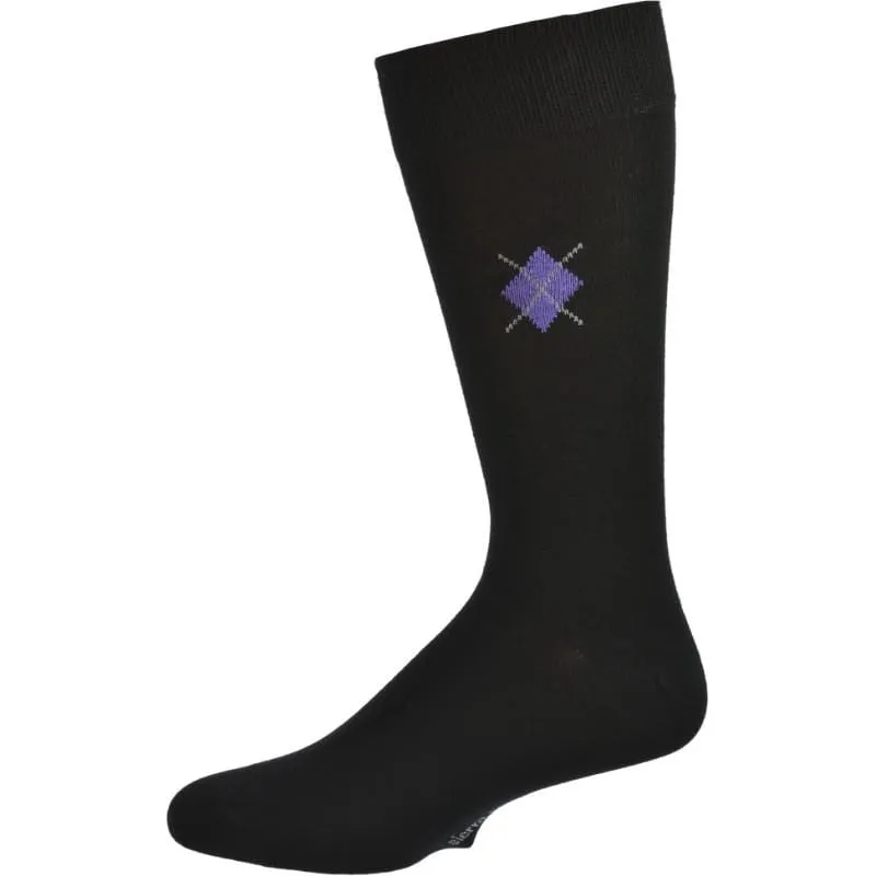 Men's Argyle Bamboo Crew Socks