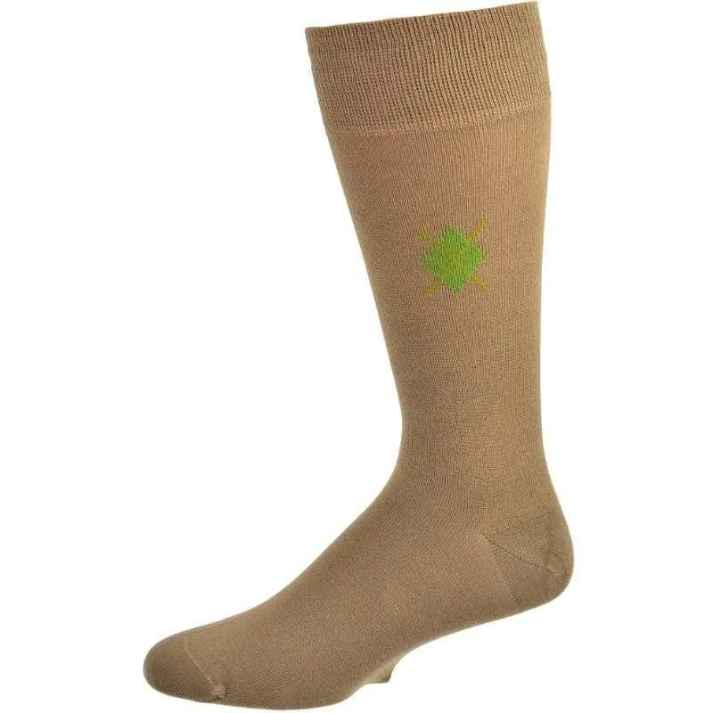 Men's Argyle Bamboo Crew Socks