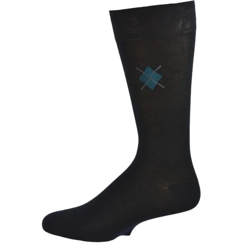 Men's Argyle Bamboo Crew Socks