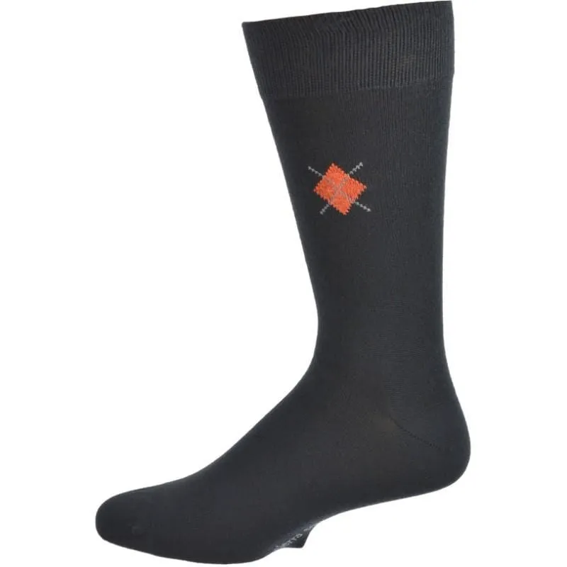 Men's Argyle Bamboo Crew Socks