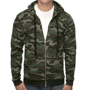 Men's/Women's Camo Camouflage Fleece Hoodie Made in USA 3510CMO