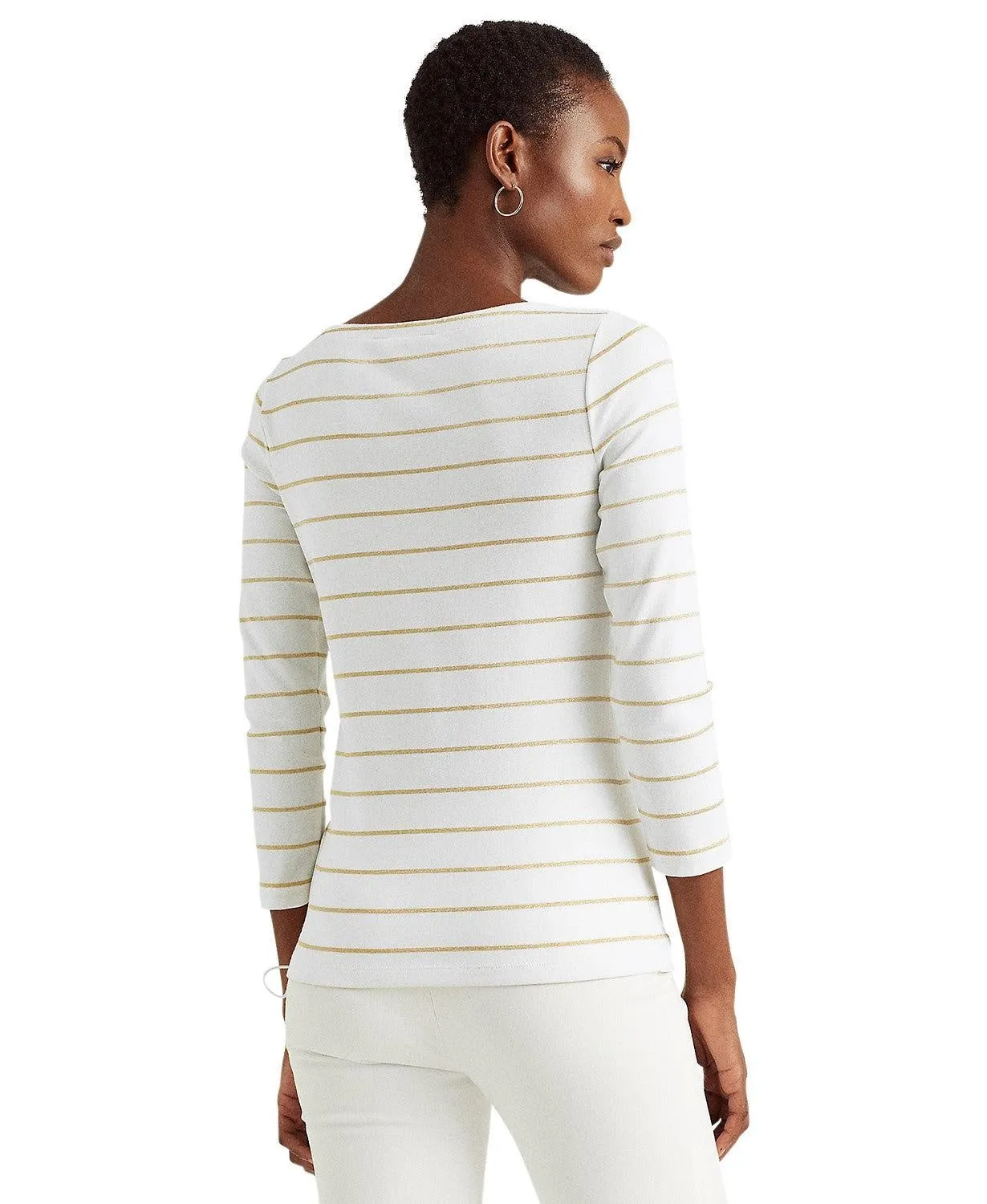 Metallic Striped Top-Ralph Lauren