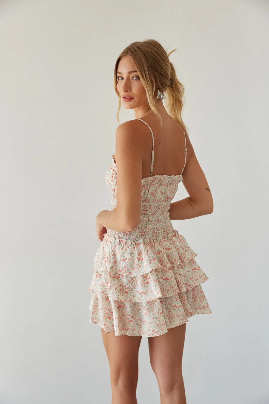 Mirabelle Floral Keyhole Cutout Romper