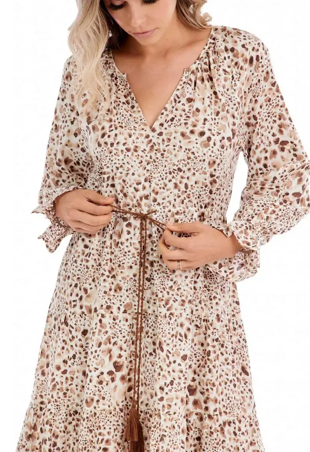 Mudpie Dolan Tan Maxi Dress