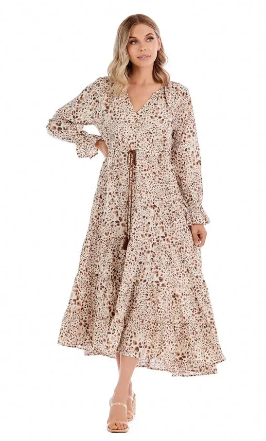 Mudpie Dolan Tan Maxi Dress