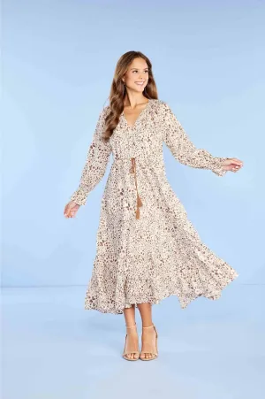 Mudpie Dolan Tan Maxi Dress