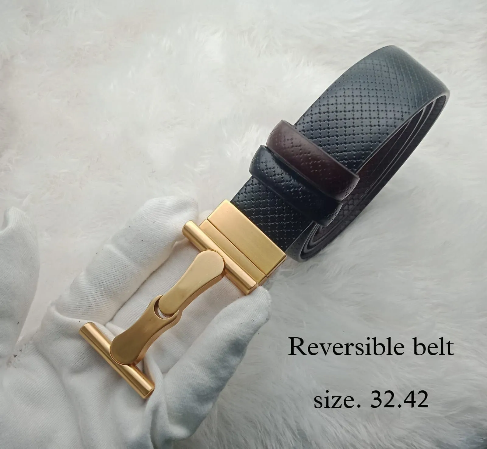 New Arrival H Letter Reversible Strap Belt For Men's-JonasParamount