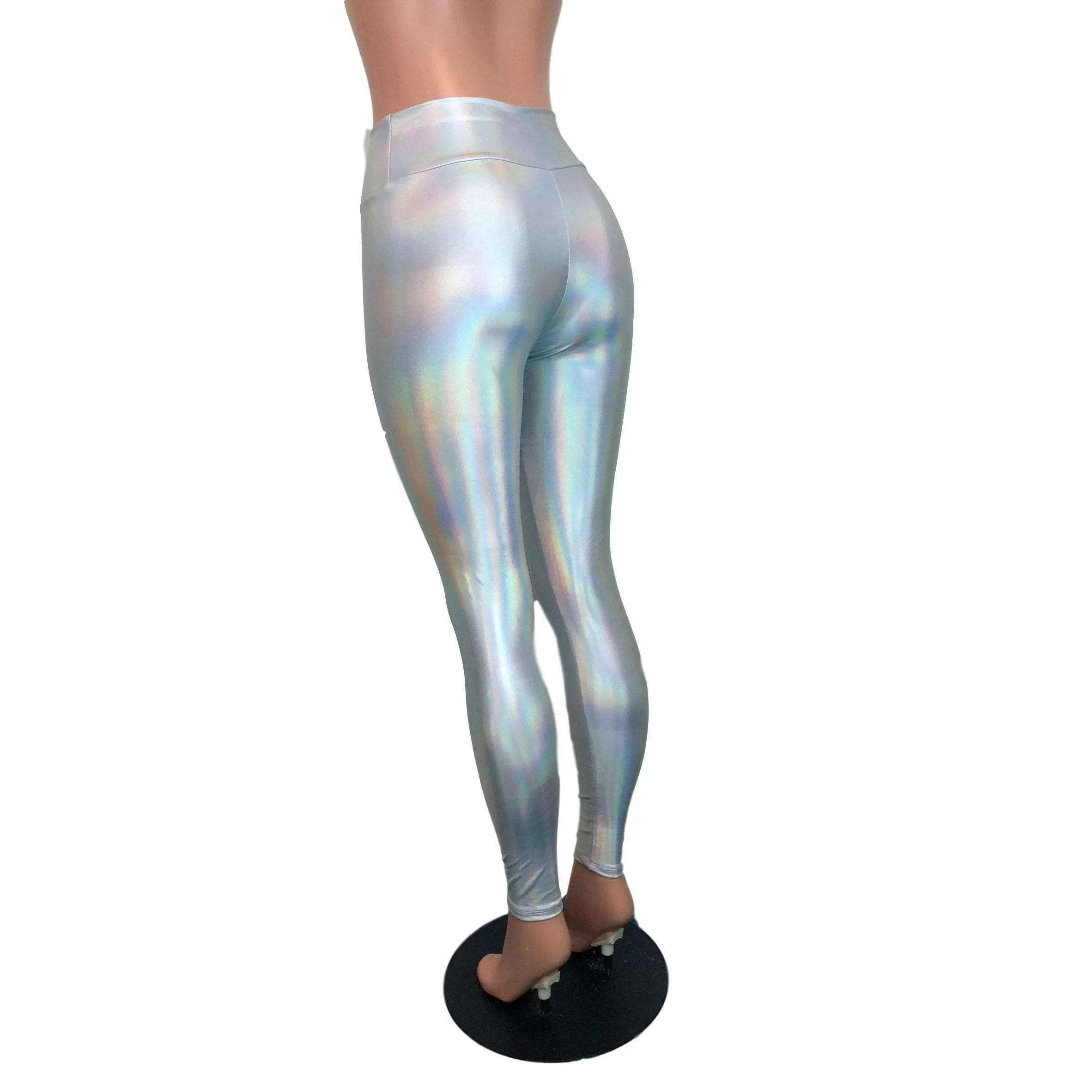 Opal Holographic High Waisted Leggings Pants