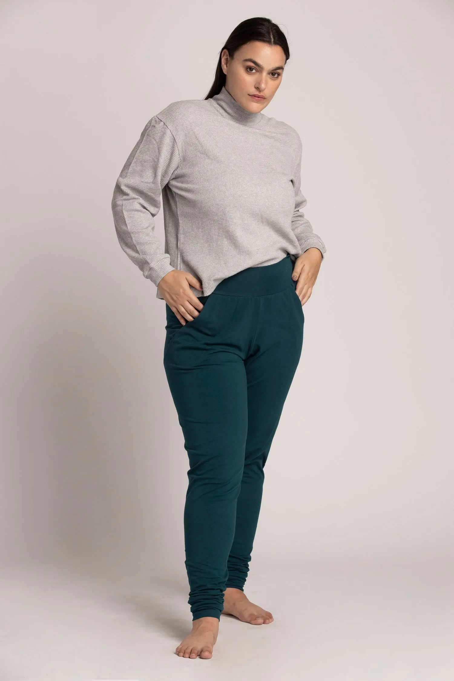 Organic Cotton Extra Long Slouchy Pants