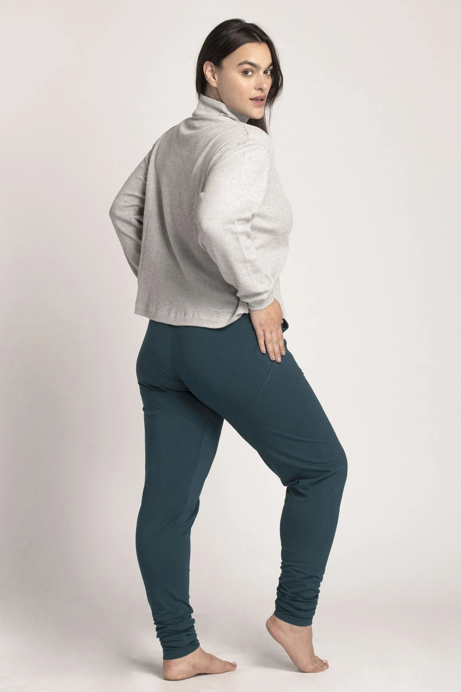 Organic Cotton Extra Long Slouchy Pants