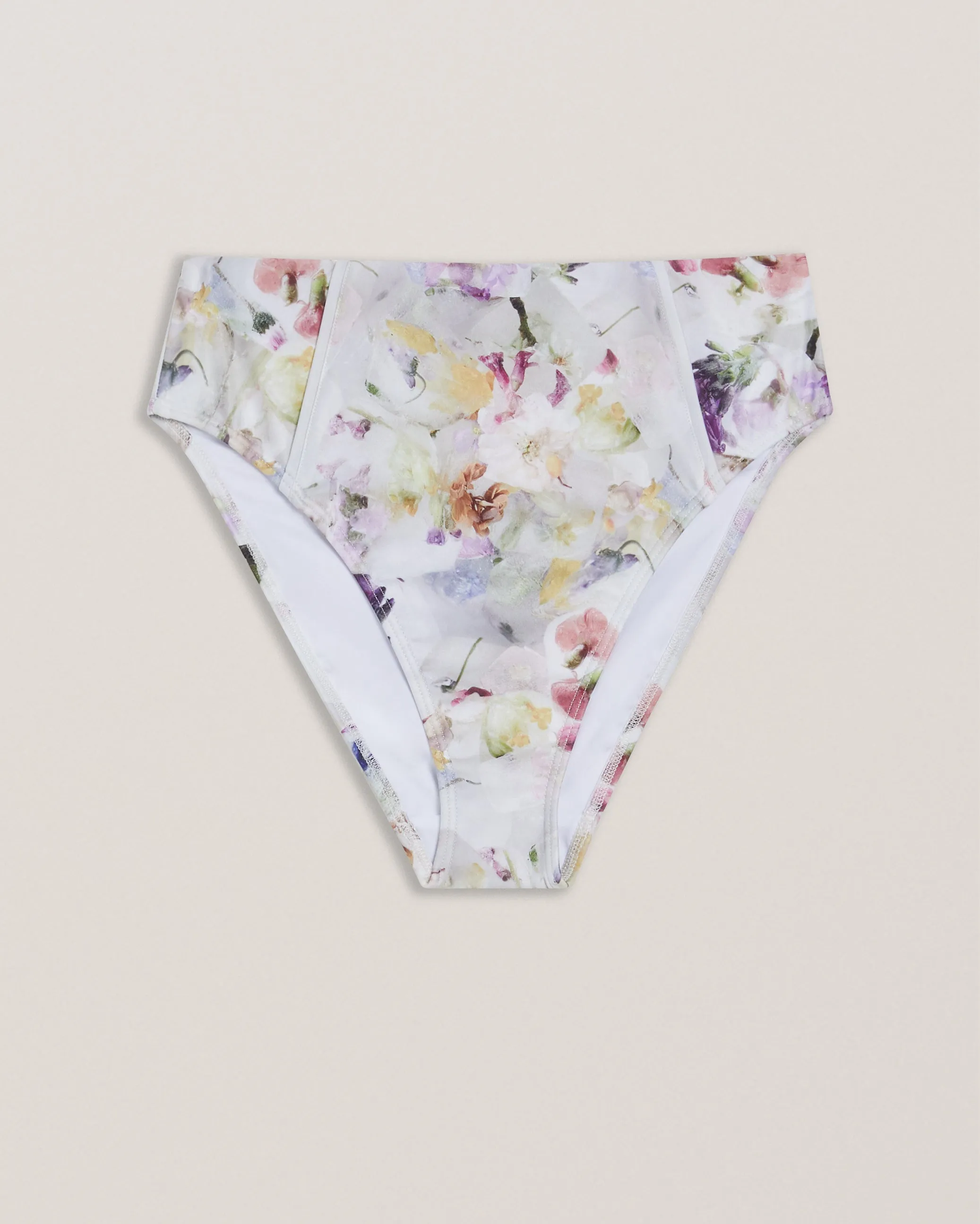 Ovelina High Waisted Bikini Pant White