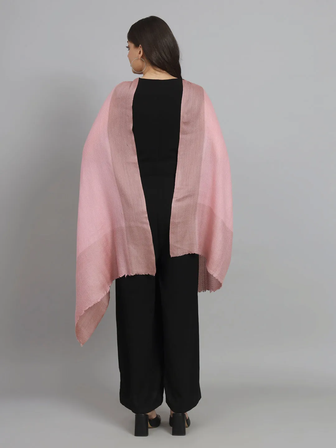 Pink Shawl Online with beautiful weave