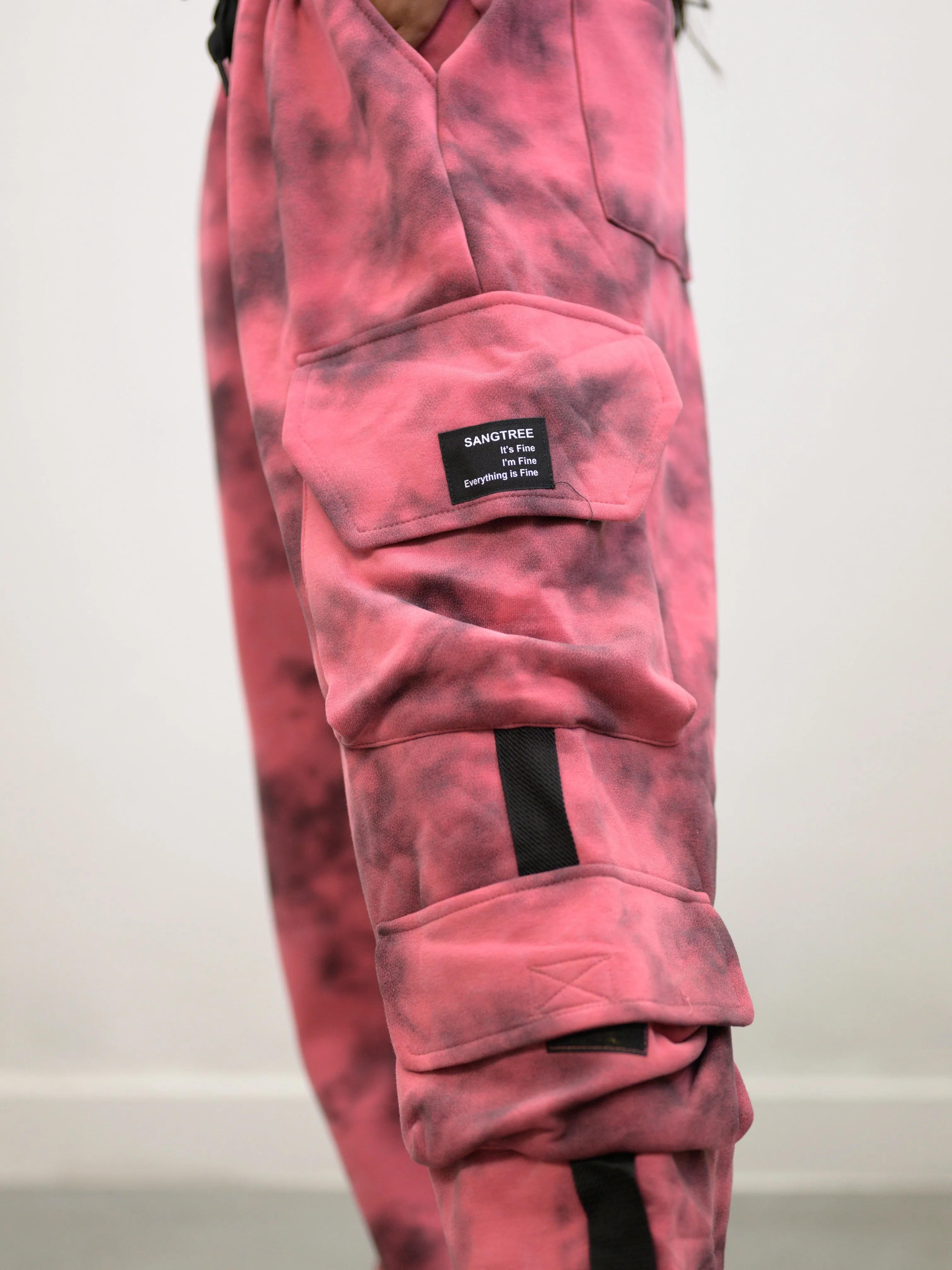 Pink Tie & Dye Joggers