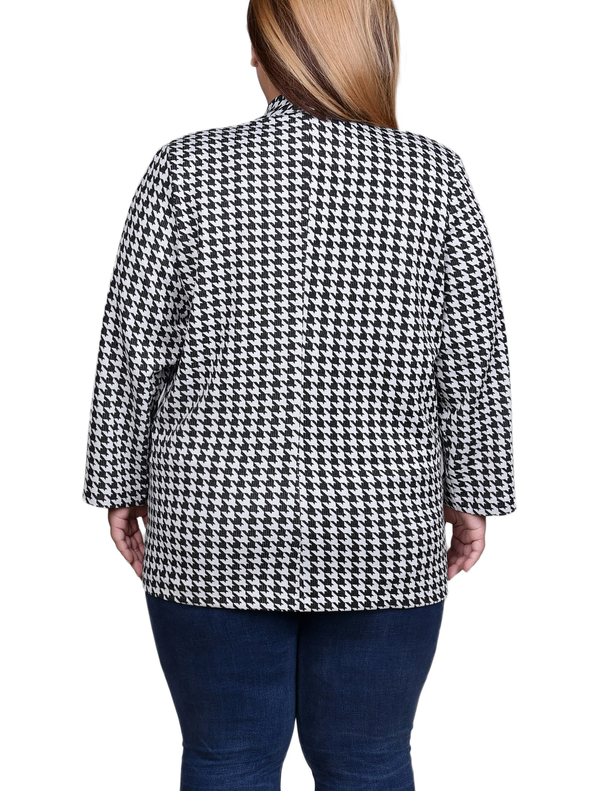 Plus Size Long Sleeve Ponte Jacket