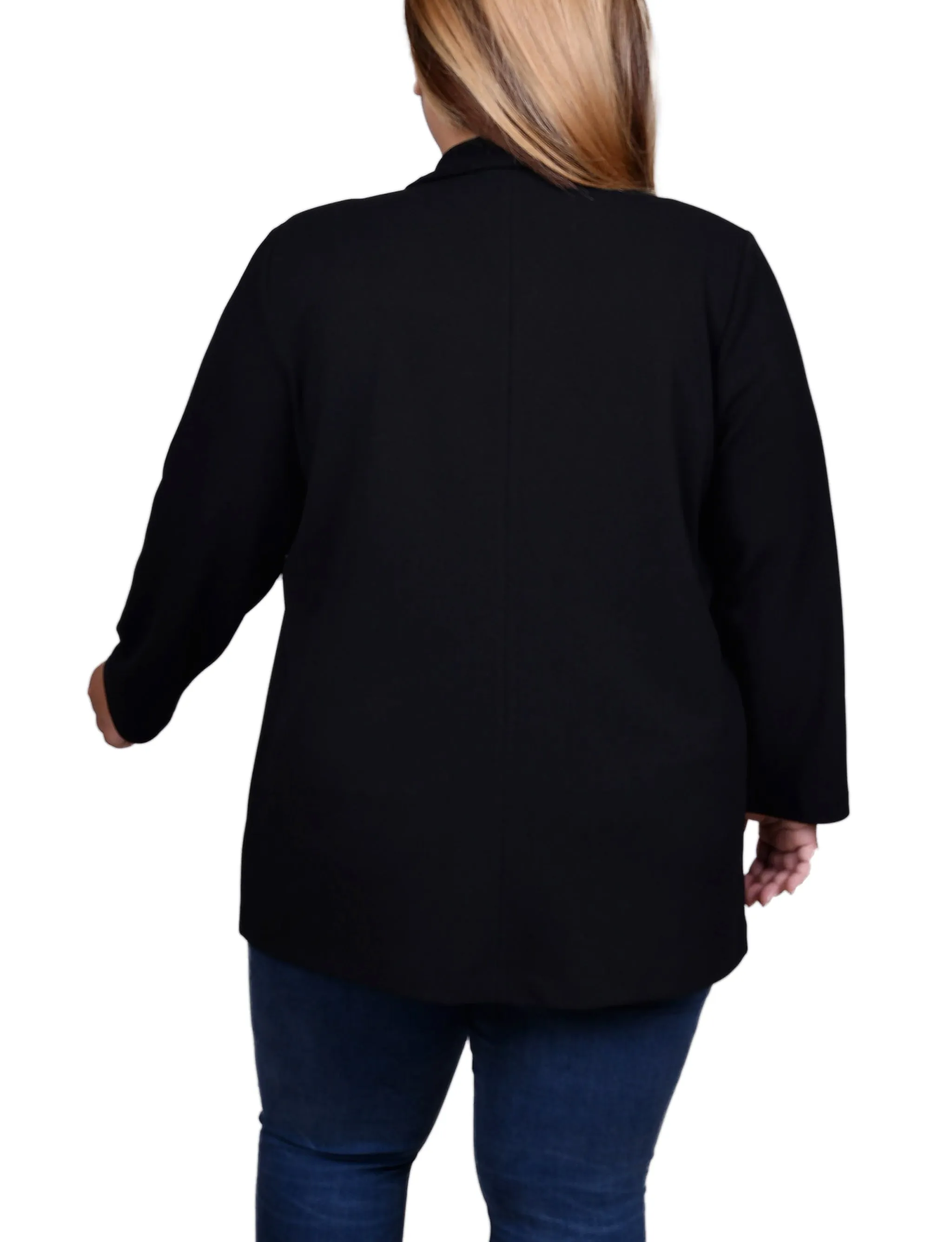 Plus Size Long Sleeve Ponte Jacket