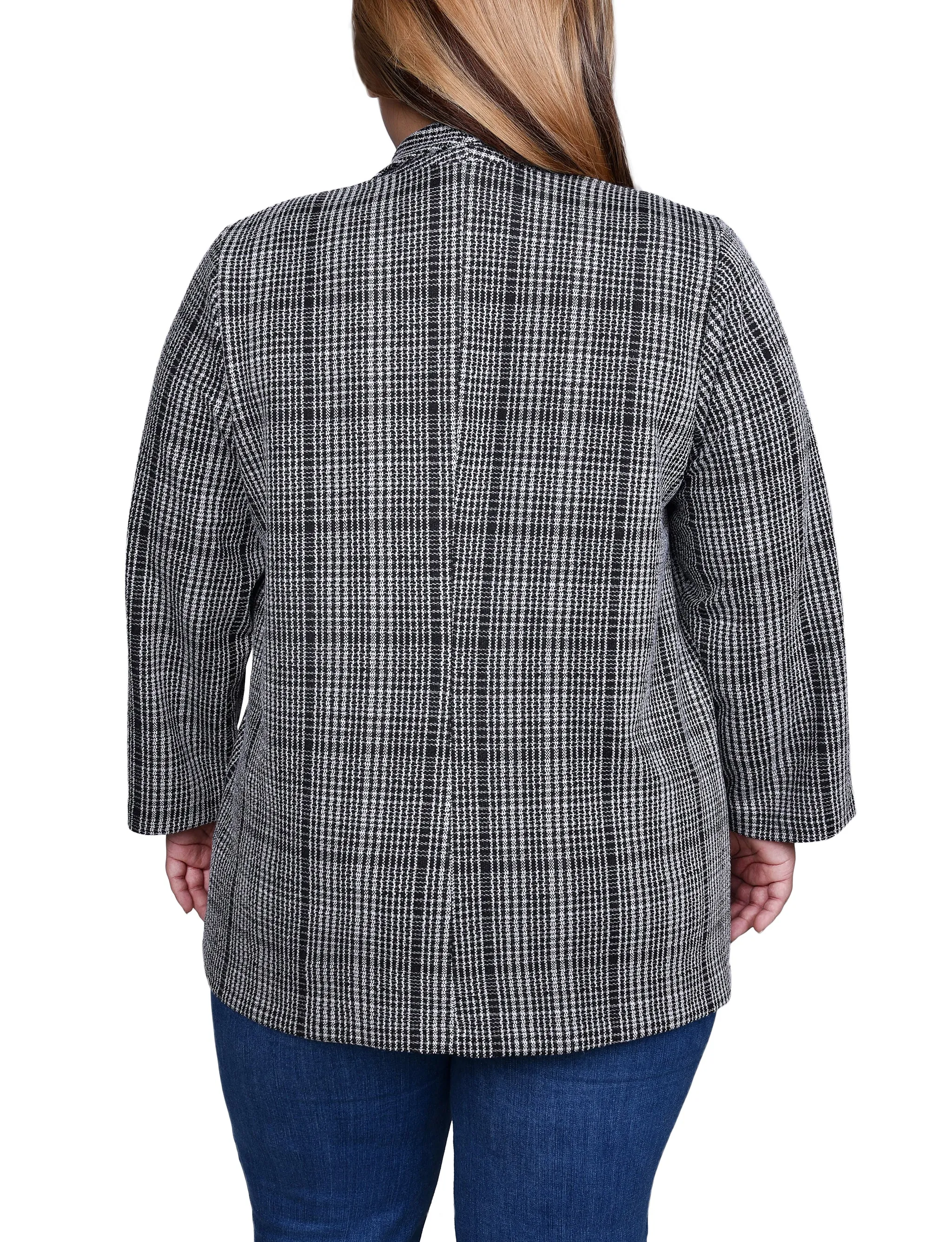 Plus Size Long Sleeve Ponte Jacket