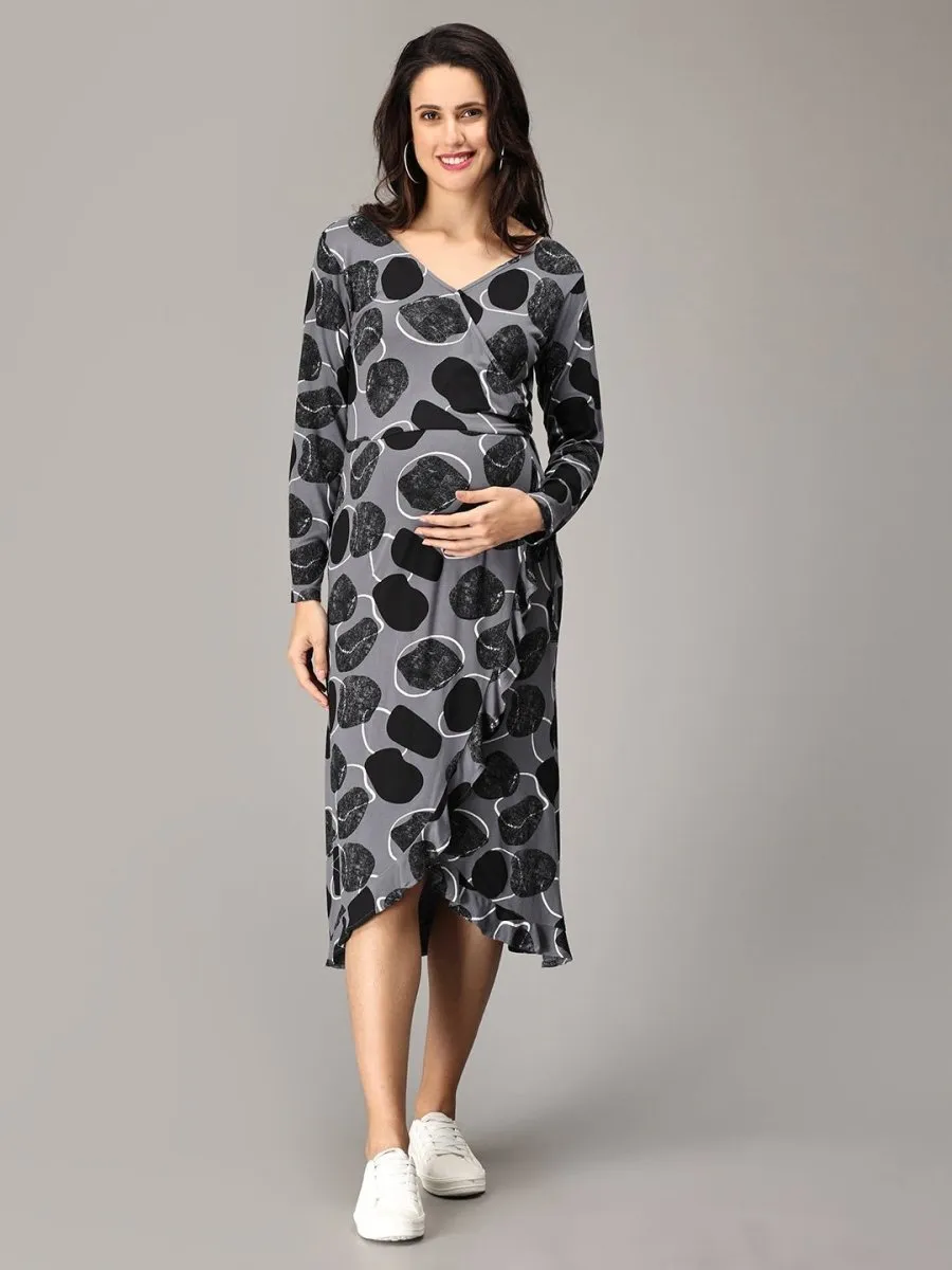 Pret-a-Potion Wrap Maternity and Nursing Dress