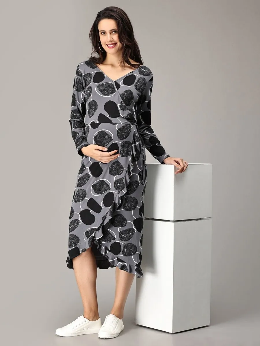 Pret-a-Potion Wrap Maternity and Nursing Dress