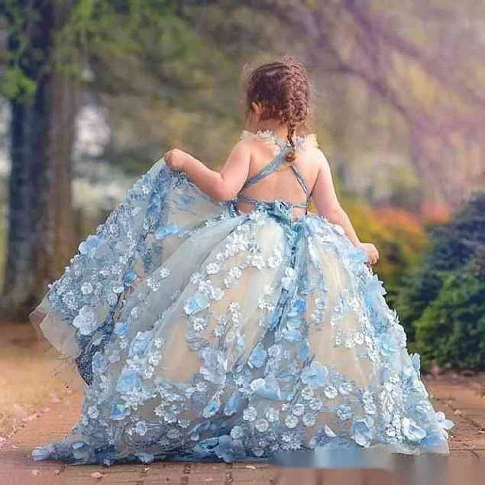 Pretty Ball Gown Princess Flower Girl Dresses For Wedding