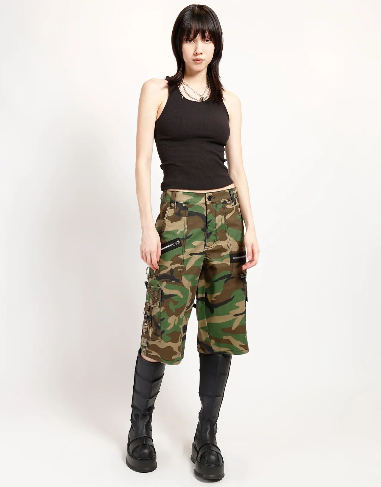 PUNK SHORT GREEN CAMO