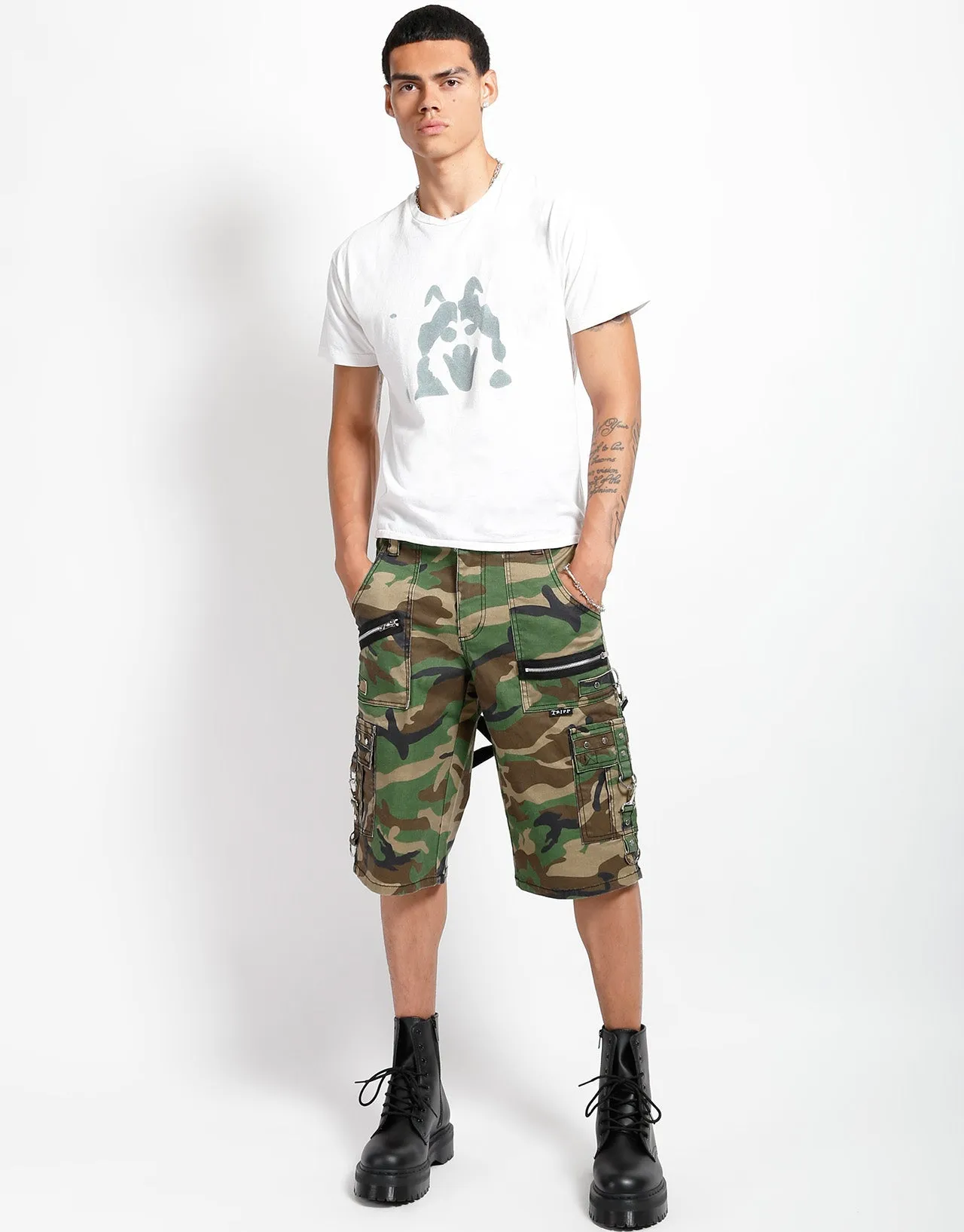 PUNK SHORT GREEN CAMO