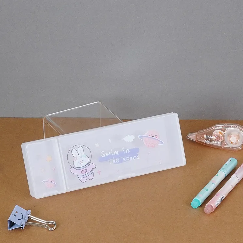 PVC Astronauts Printed Pencil Box