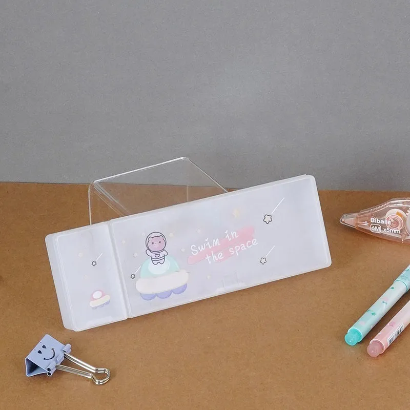 PVC Astronauts Printed Pencil Box