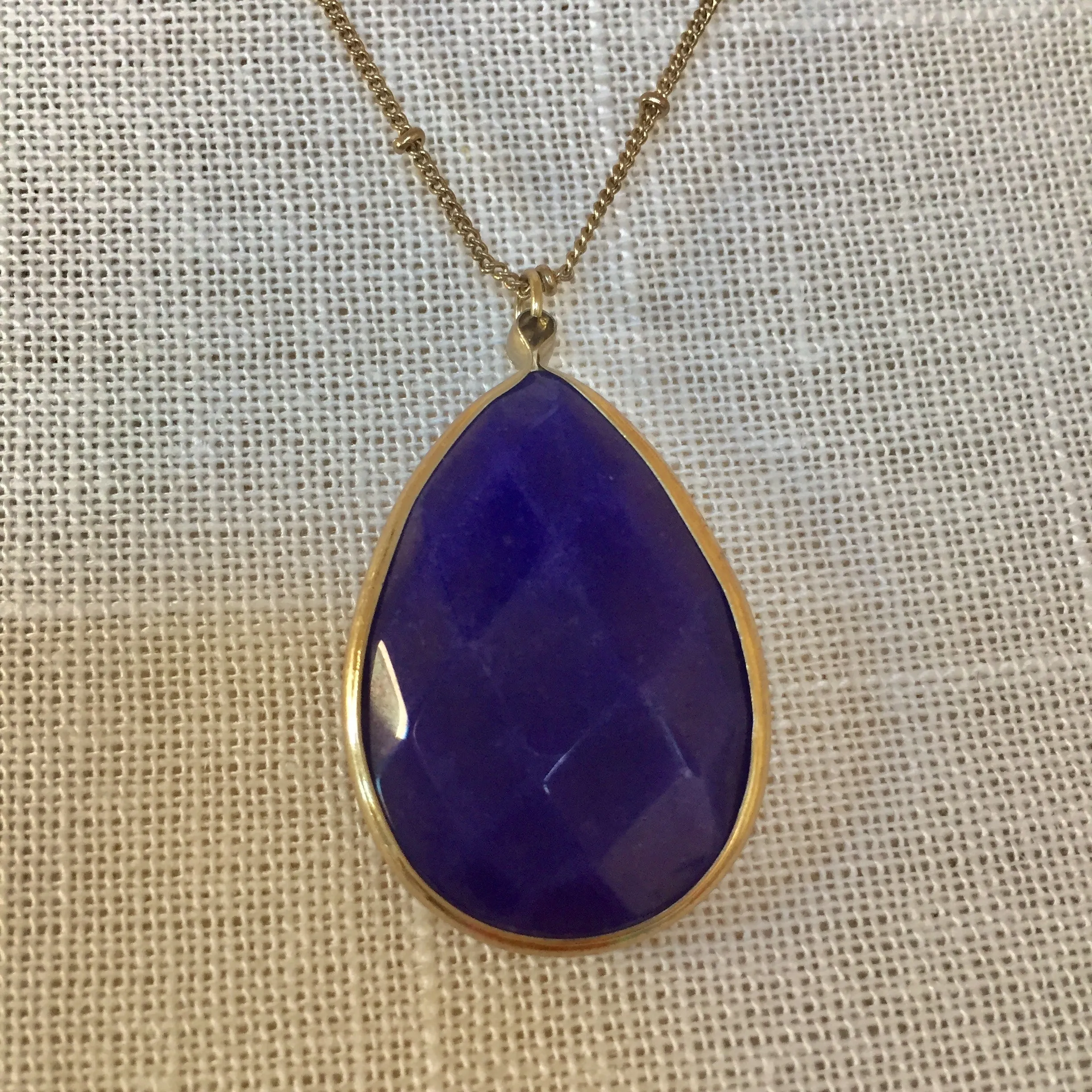 Quinn Cobalt Blue Stone Necklace