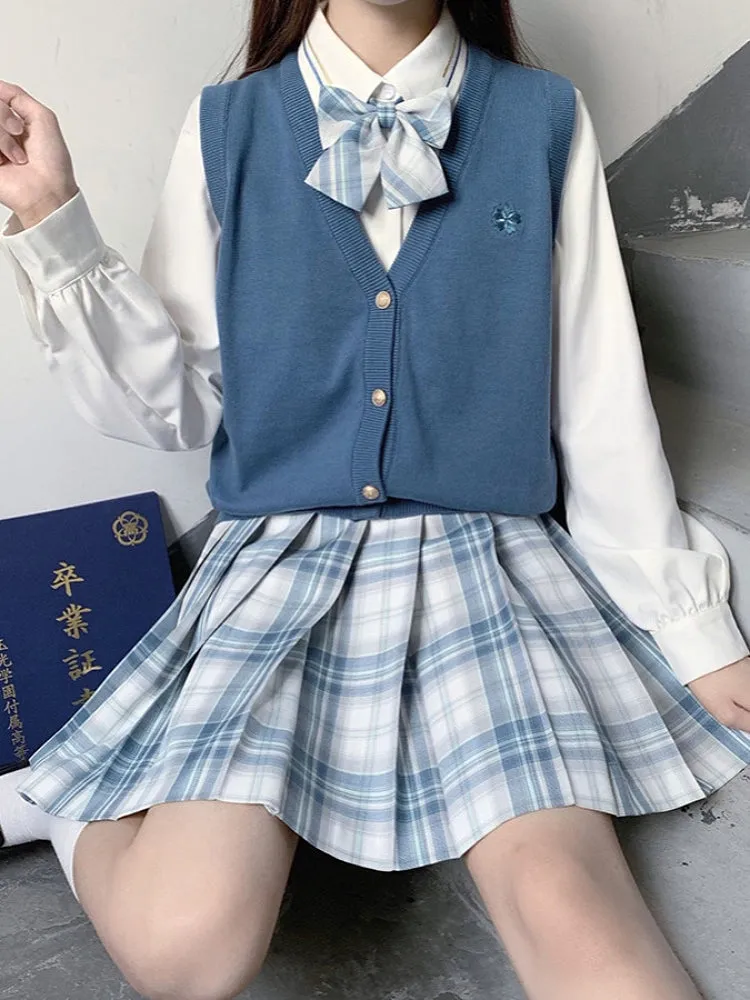 Sakura Dream JK Uniform V Neck Knit Vests