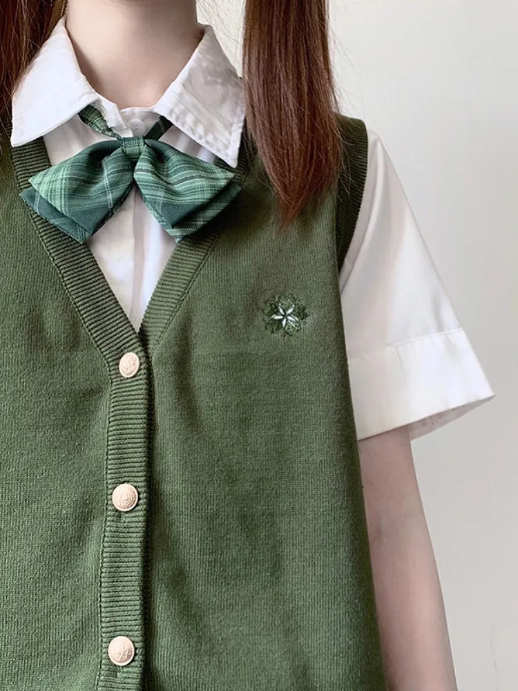 Sakura Dream JK Uniform V Neck Knit Vests