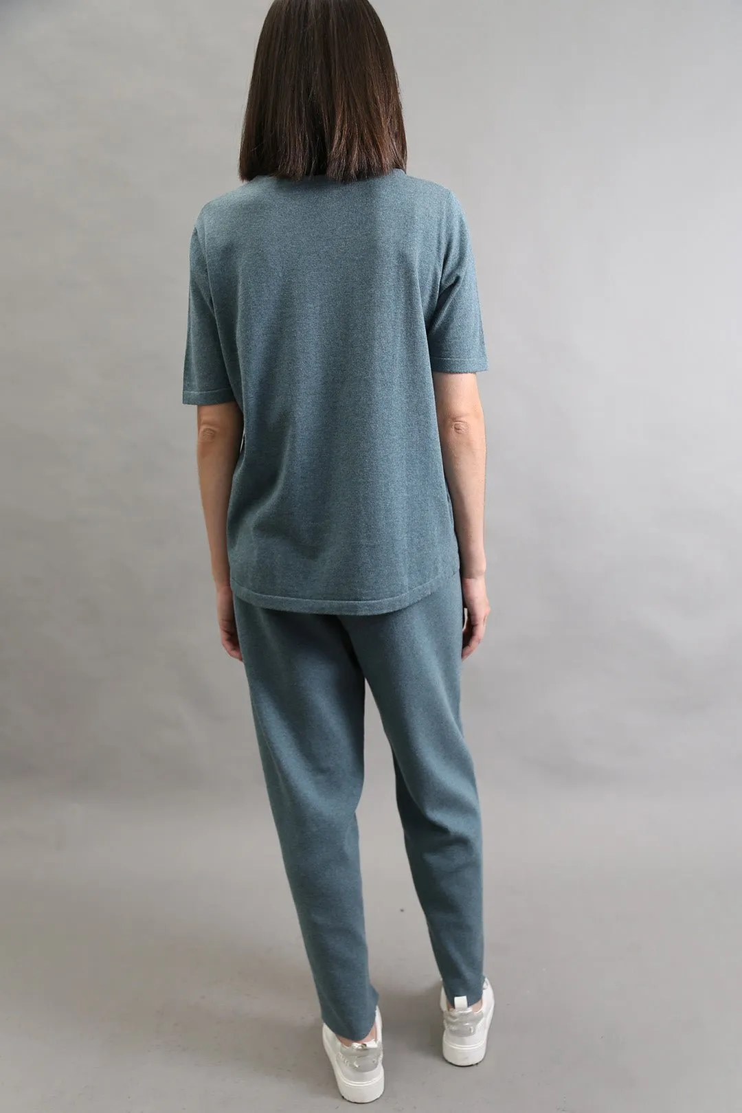 SAMI ELBOW SLEEVE TEE IN PIMA COTTON KNIT