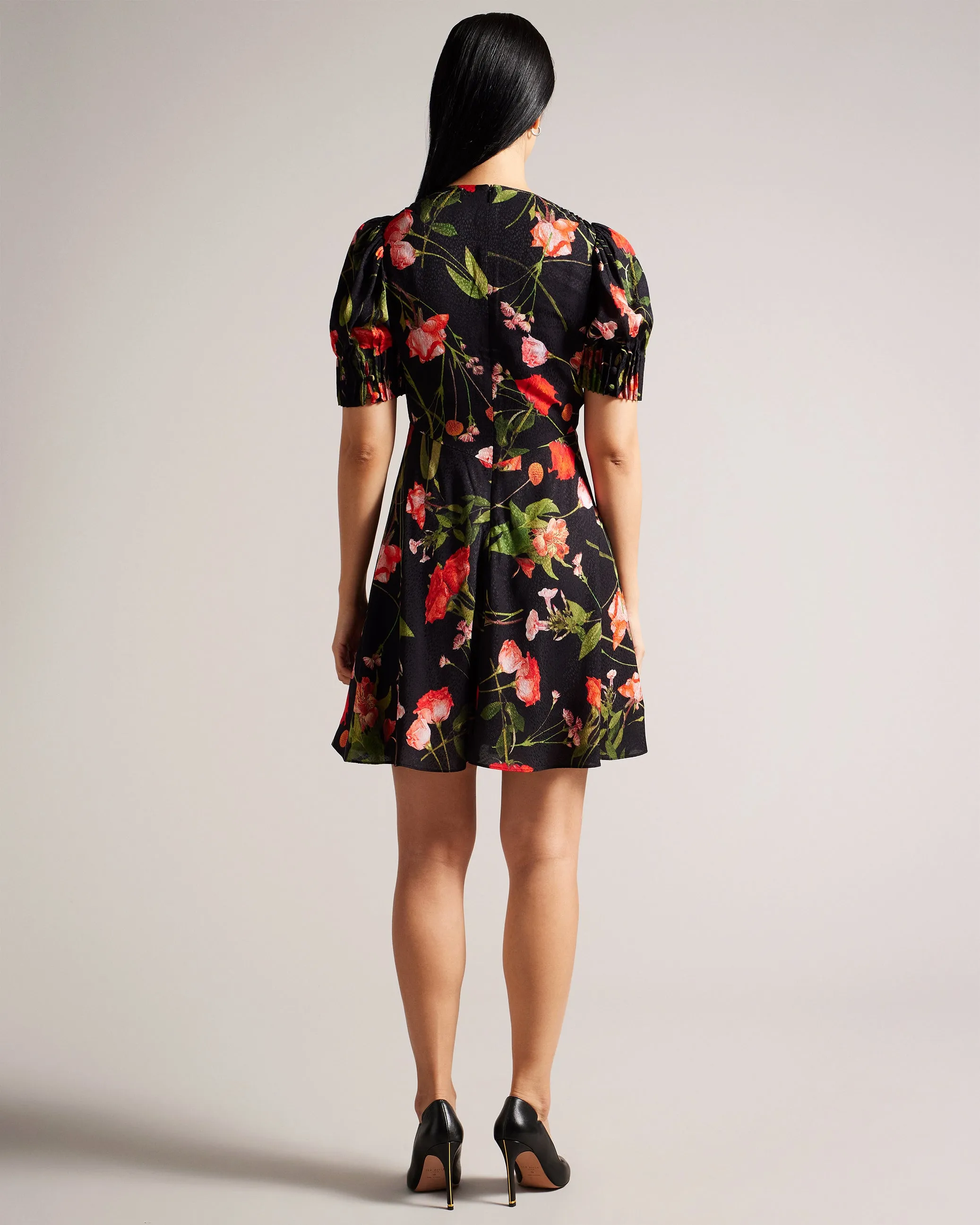 Sienno Mini Puff Sleeve Tea Dress