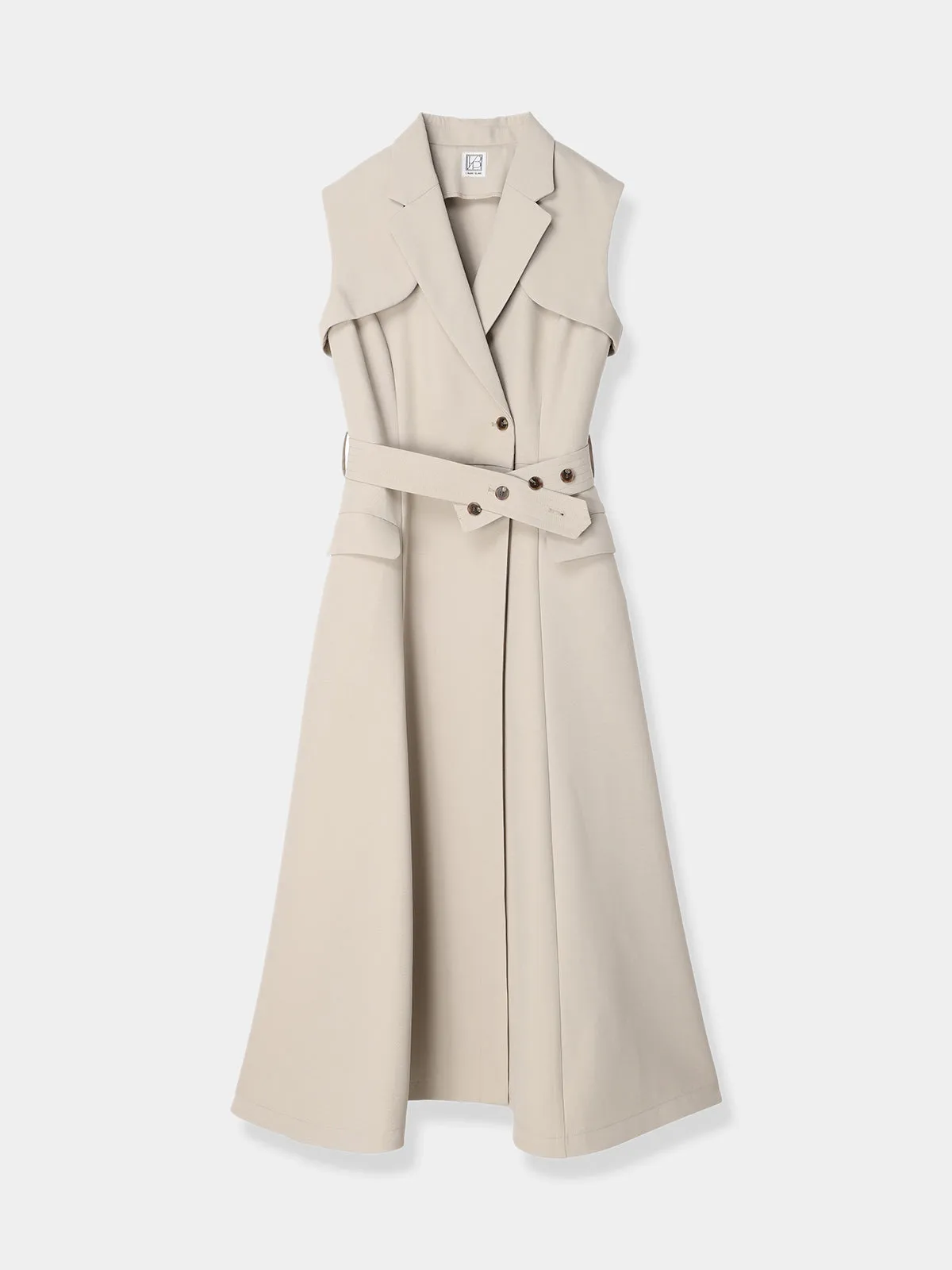 Sleeveless Coat Dress