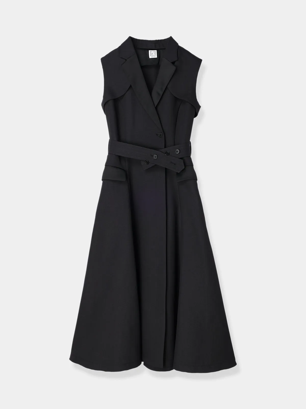 Sleeveless Coat Dress