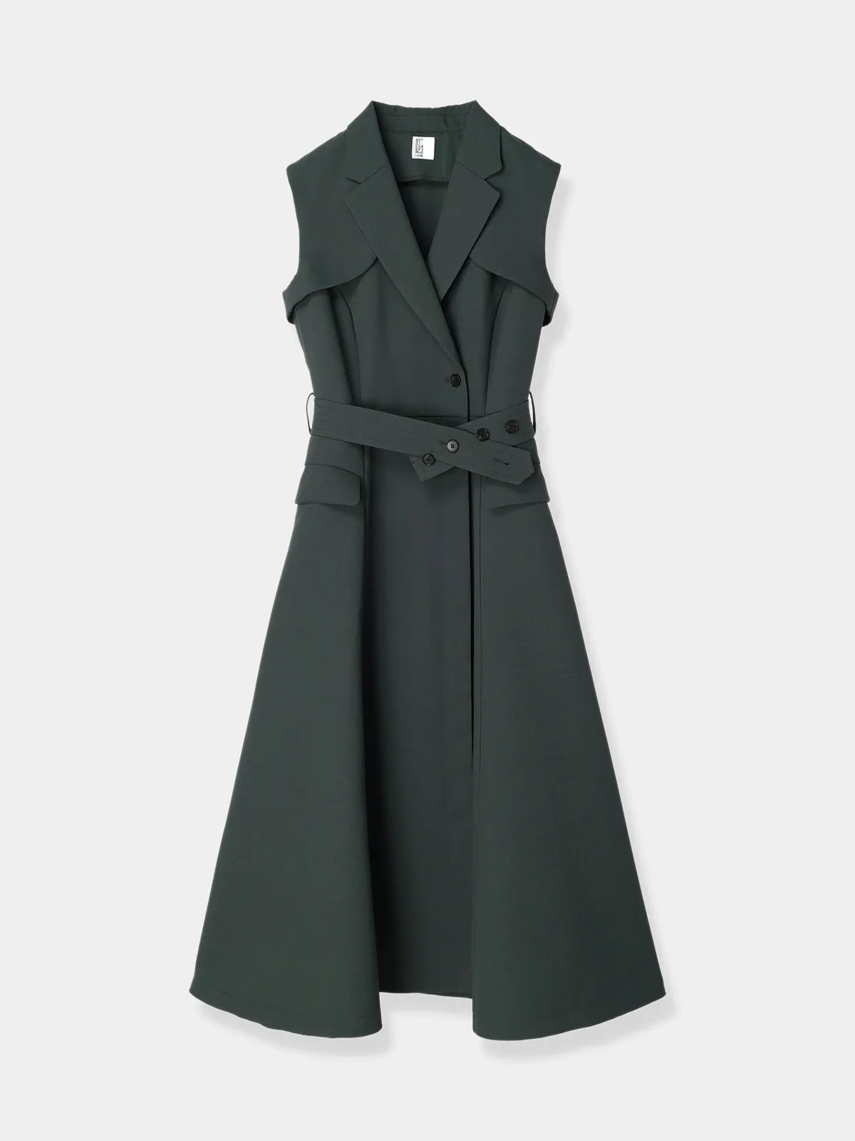 Sleeveless Coat Dress