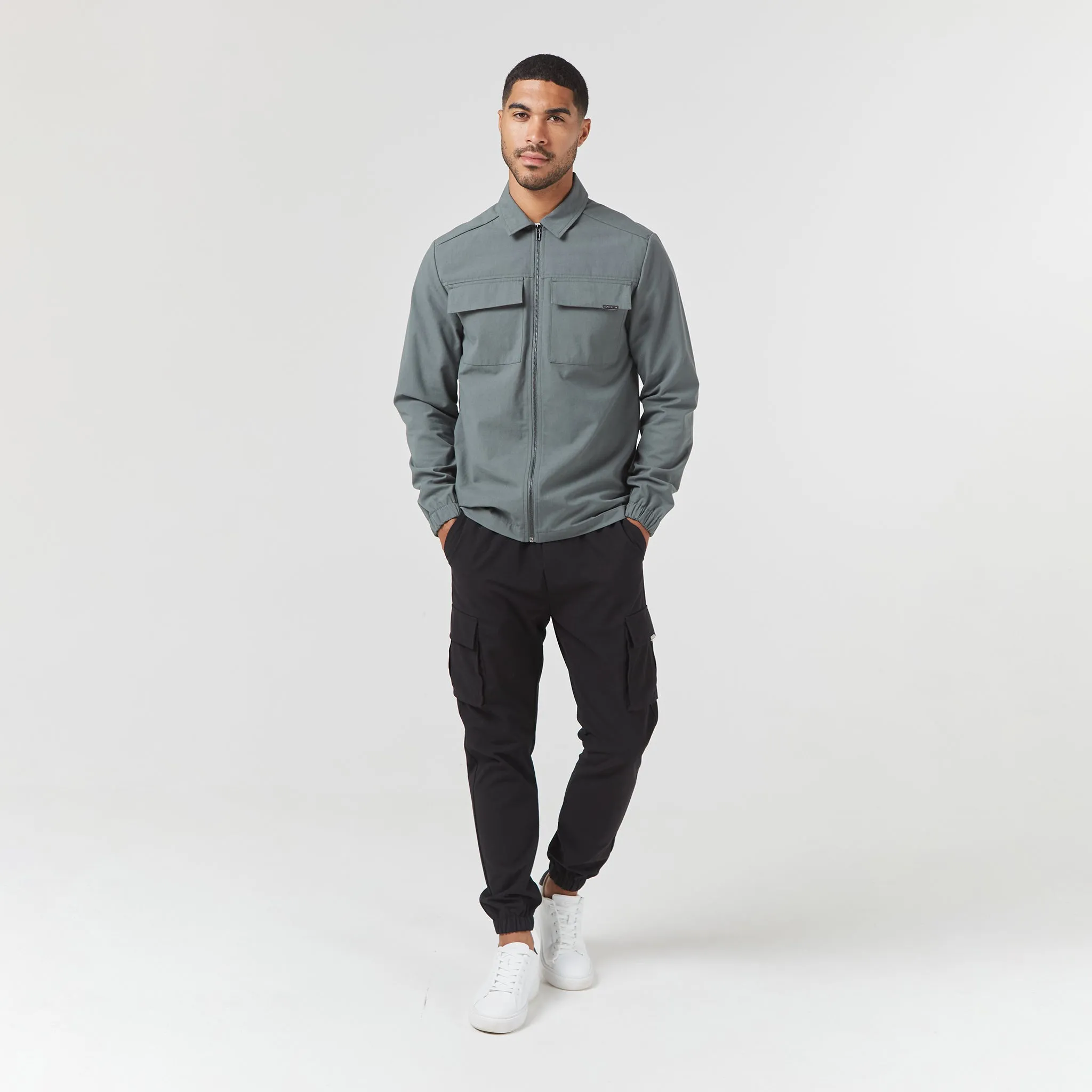 Smart Utility Overshirt | Khaki