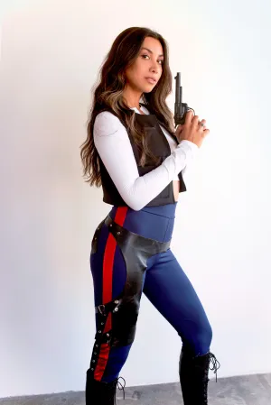 Space Rebel Costume Set with Top, Vest, and Pants