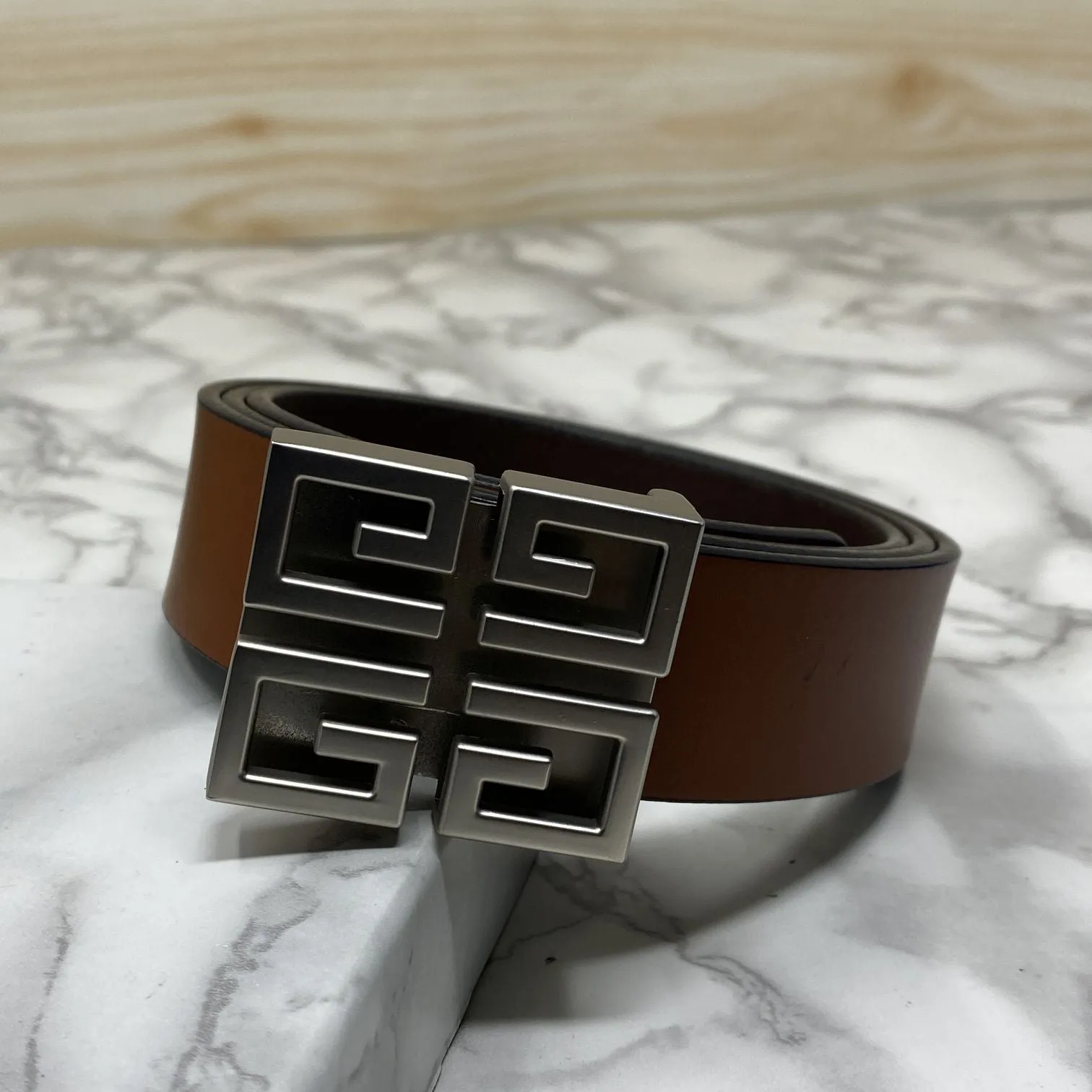 Square Section Leather Strap Belt-JonasParamount