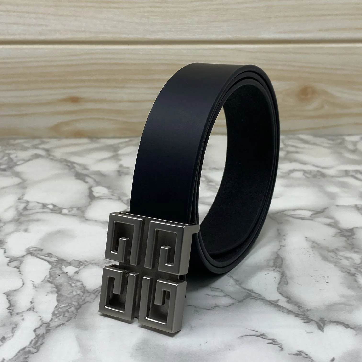 Square Section Leather Strap Belt-JonasParamount