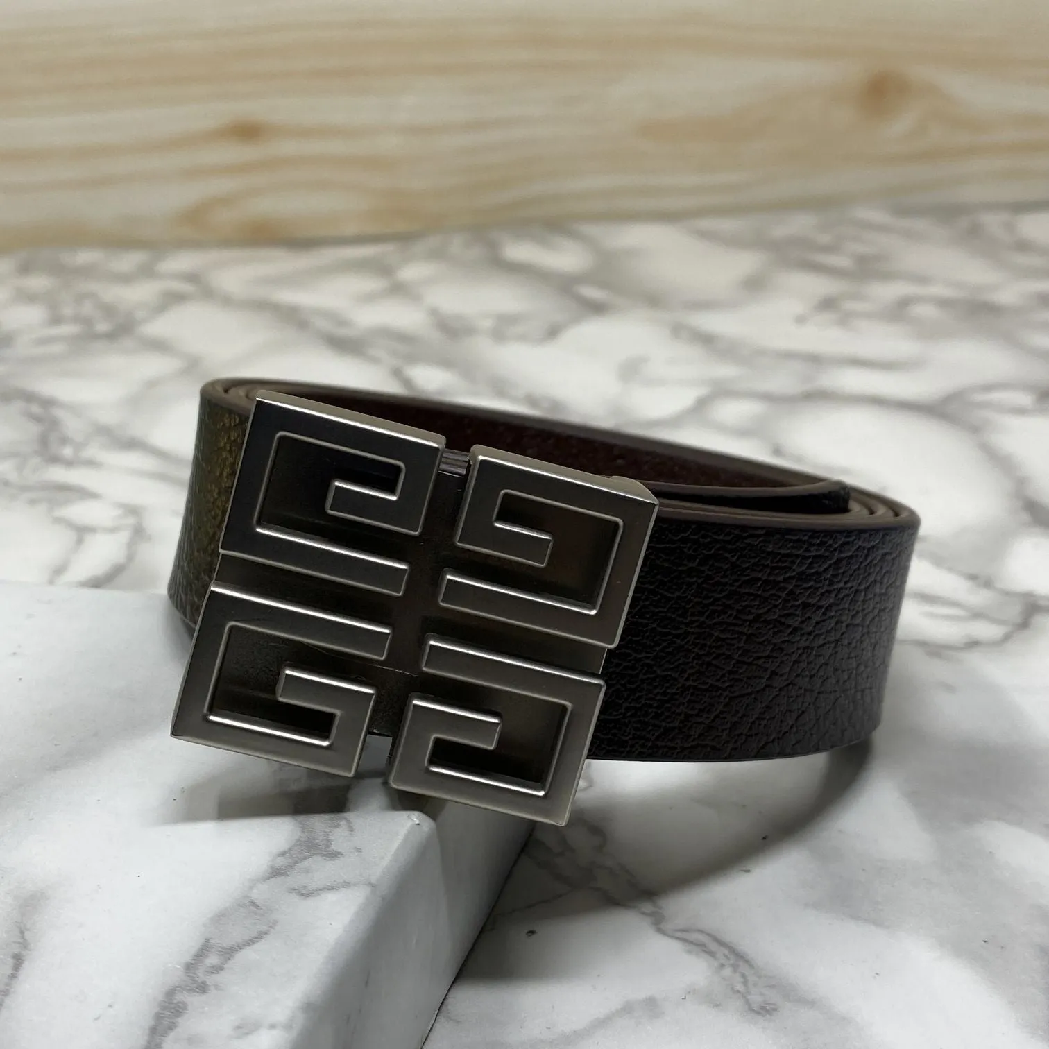 Square Section Leather Strap Belt-JonasParamount