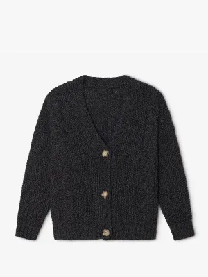 Tweed Cardigan in Black