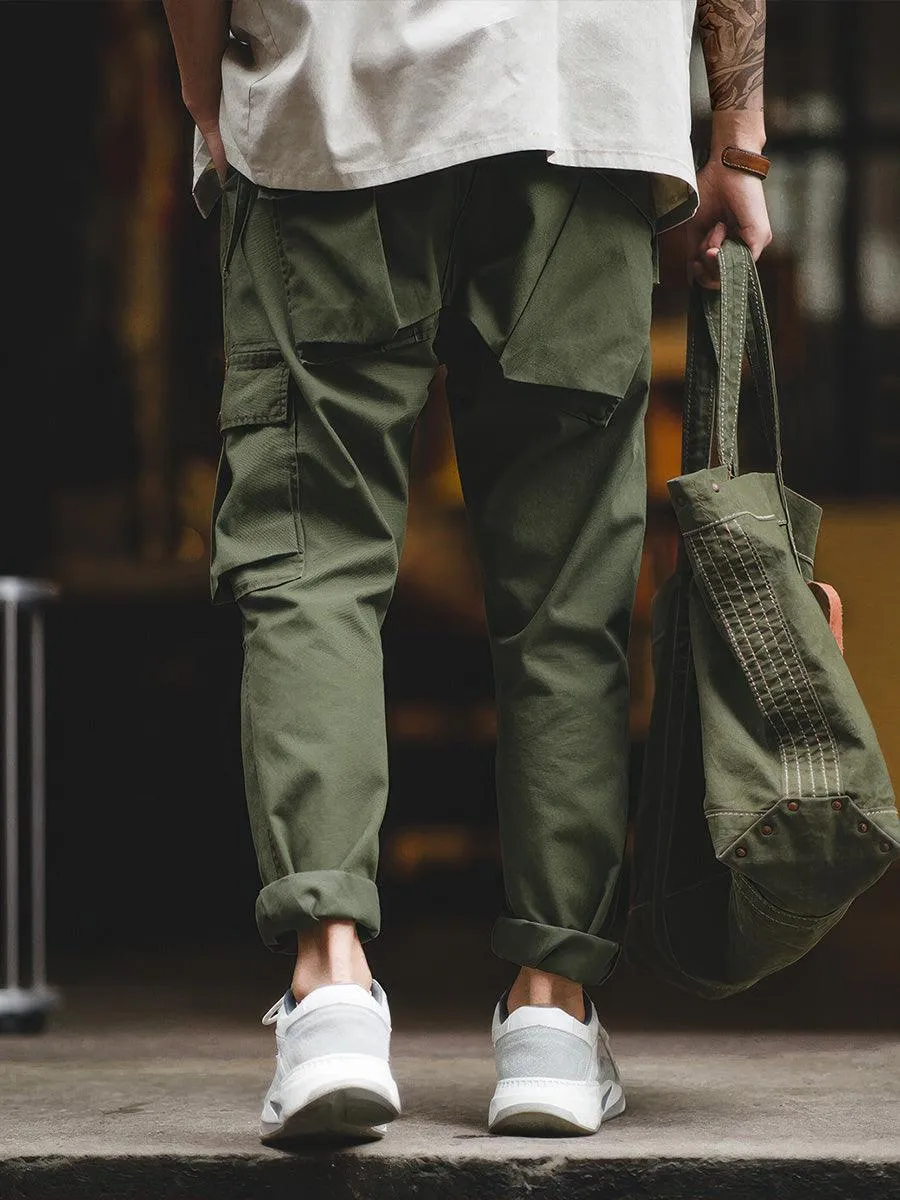 Unsymmetric Pockets Cargo Pants