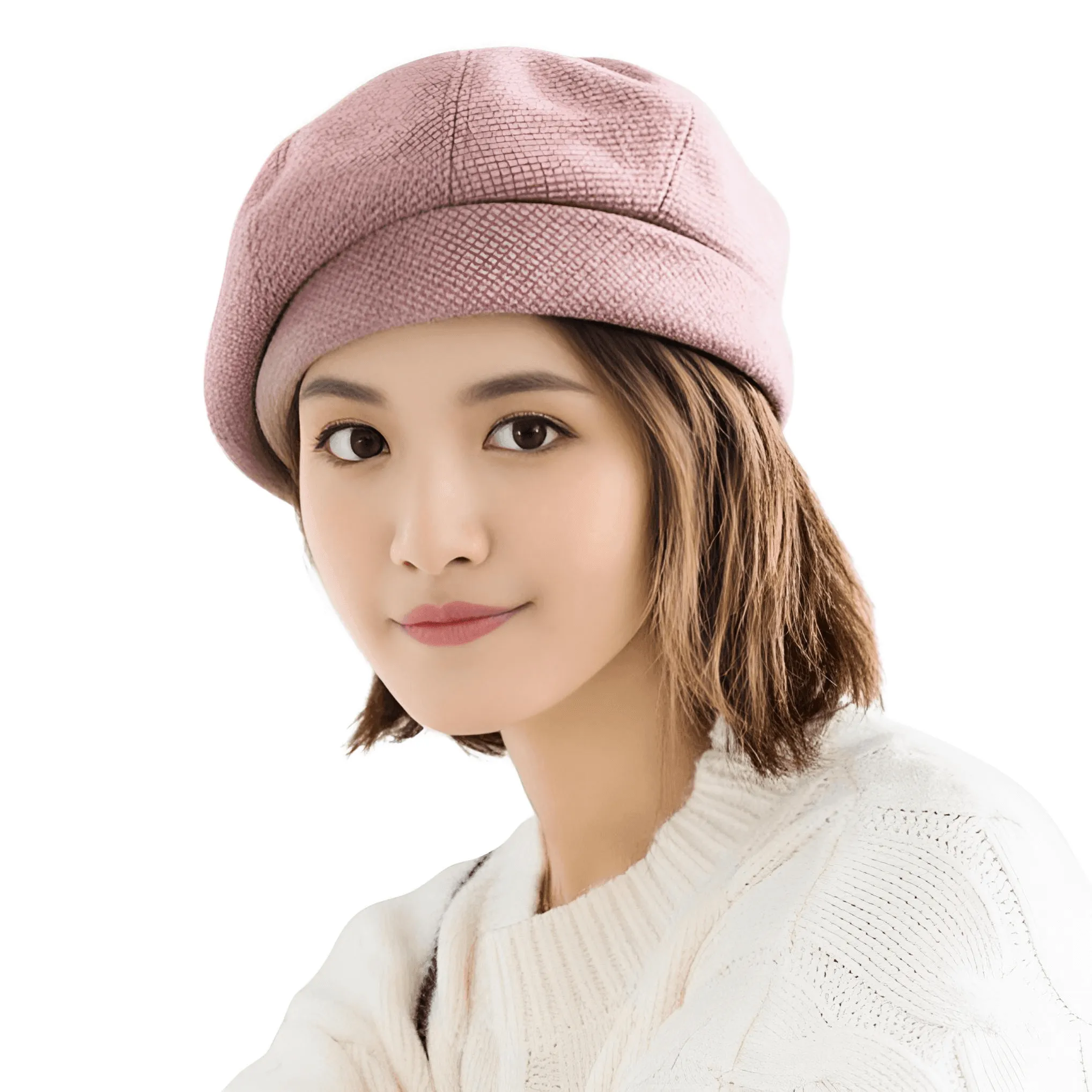 Women's Cotton Plaid Beret