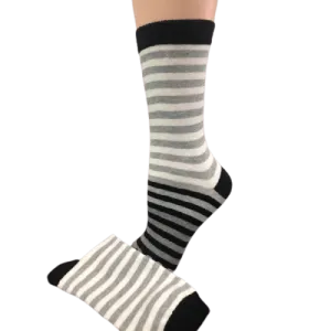 Women's Stripe Cotton Crew Socks 2-Pair Pack