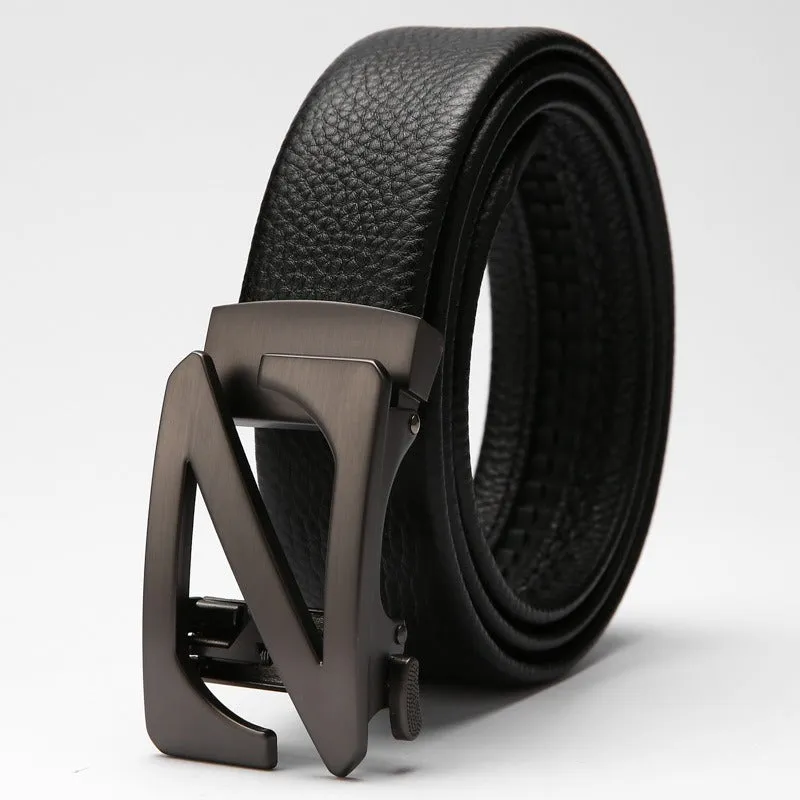 Z letter Automatic Buckle Belt For Men's-JonasParamount