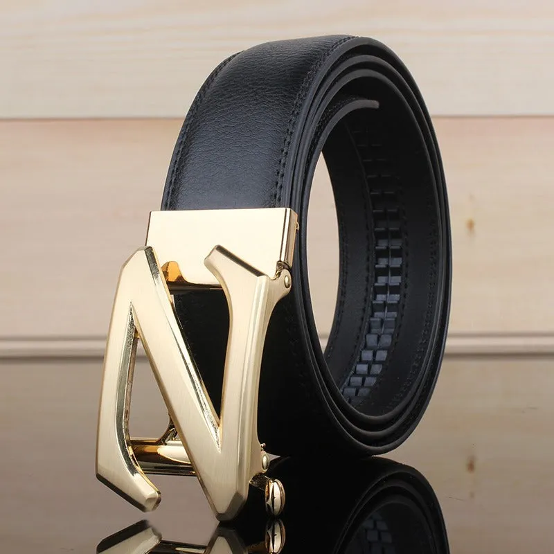 Z letter Automatic Buckle Belt For Men's-JonasParamount